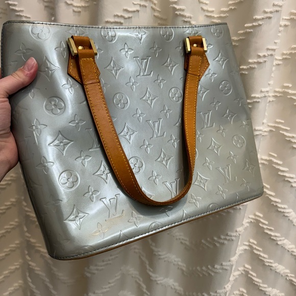 Louis Vuitton Houston Vernish - blue color - Picture 10 of 14